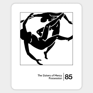 The Sisters Of Mercy - Possession / Minimalist Style Graphic Artwork Design Sticker